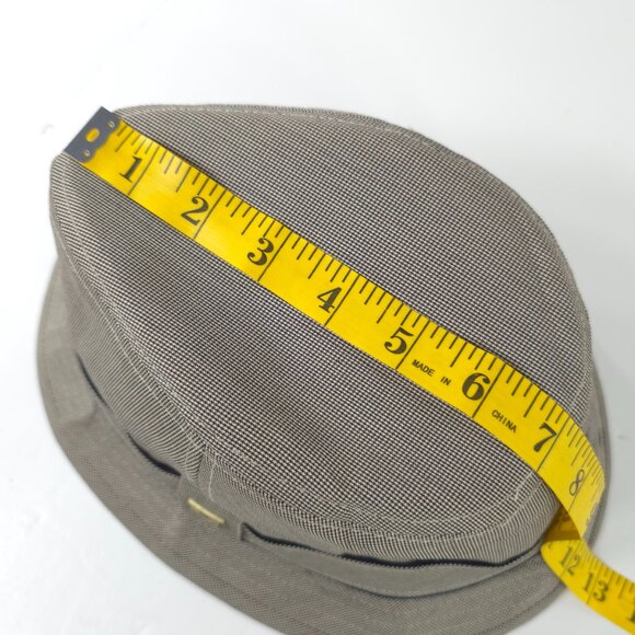 PETER GRIMM FEDORA HAT IN TAN COLOR MEN'S SIZE XXL HOUNDSTOOTH PATTERN *EUC*.... - Picture 14 of 16